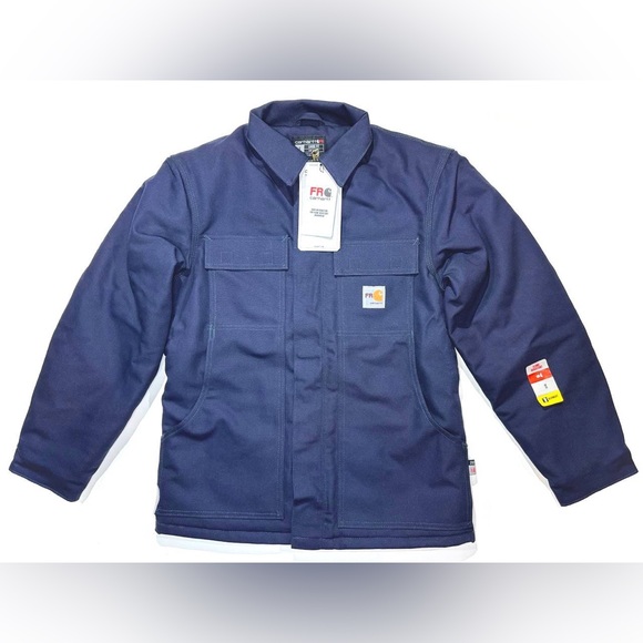 NEW CARHARTT FLAME-RESISTANT DUCK TRADITIONAL COAT QUILT-LINED - WARM 3, CAT 4 S - Picture 1 of 5